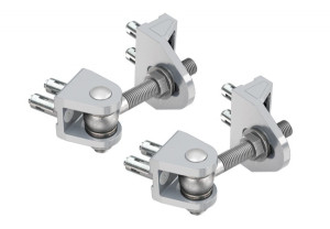 Zawias Locinox BOLTONHD-4D M16, przykręcany, regulacja w 4 kierunkach, kolor aluminium (ZILV) (2 szt.)