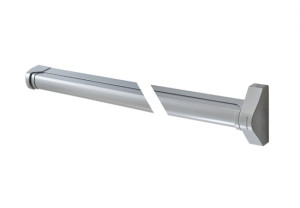 Dźwignia antypaniczna Assa Abloy QUICK1E PUSHBAR do drzwi o szerokości 900 mm, srebrna (QUICK1E909SA)