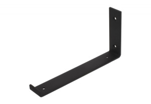Wspornik półki LOFT "J" L-255x130 mm, czarny