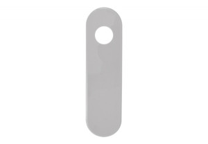 Szyld PA ślepy zaokrąglony Assa Abloy, szary polerowany (AHW3200BL/0/PG)