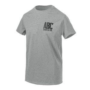 Helikon - T-shirt ABC Always Be Cool - Bawełna - Mid Grey Melange - TS-ABC-CO-2M
