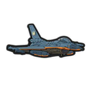 M-Tac - Naszywka Morale Patch 3D F-16 - PVC - Niebieski - 51538015