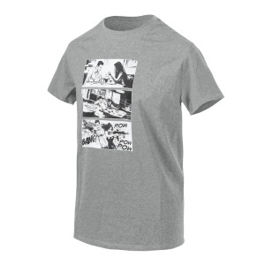 Helikon - T-shirt Combat Date - Bawełna - Mid Grey Melange - TS-CBT-CO-2M