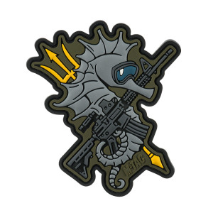 M-Tac - Naszywka Morale Patch 3D Konik Morski - PVC - Coyote/Szary - 51348373