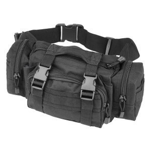 Mil-Tec - Torba TOPS Waist Pack - Czarny - 13510002
