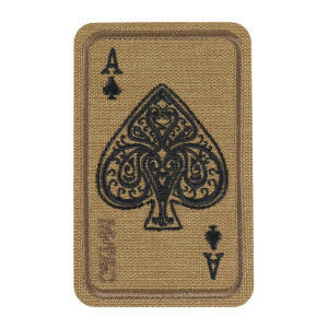 M-Tac - Naszywka Ace Of Spades - Haftowana - Cordura 500D - Coyote - 5363