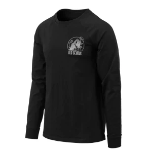 Helikon - Koszulka z długim rękawem Old School - Czarna - TS-OLD-CO-01