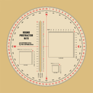 M-Tac - Linijka Ecopybook Tactical Protractor Round NATO - Polimer - 10273014