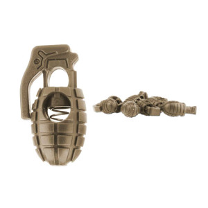 Mil-Tec - Zestaw stoperów Pineapple - 10 szt. - Coyote Brown - 13458235