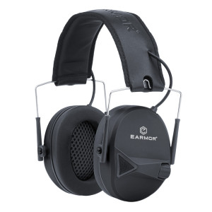 Earmor - Aktywne ochronniki słuchu M30 - Czarne - M30-BK