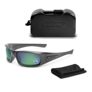 ESS - Okulary balistyczne 5B Polarized - Matte Carbon - Mirrored Green - EE9006-24