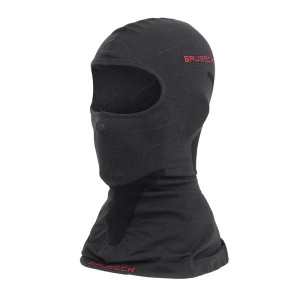 Brubeck - Kominiarka termoaktywna Merino Wool - Czarna - KM1037U