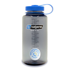 Nalgene - Butelka na wodę 32 oz Wide Mouth Sustain - Otwór 63 mm - 1,1L - Szara - 2020-1532