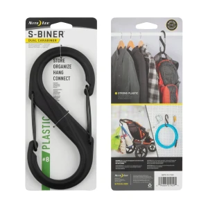 Nite Ize - Karabinek S-Biner® Plastic Dual Carabiner #8 - Czarny - SBP8-03-01BG
