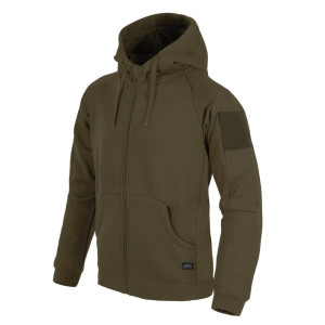 Helikon - Bluza Urban Tactical Hoodie® Lite - FullZip - Zielona- BL-ULF-CB-82