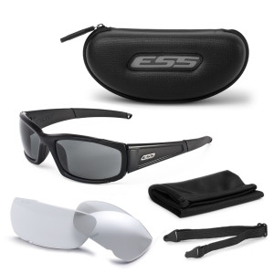 ESS - Okulary balistyczne CDI - Czarny - Przezroczyste / Przyciemnione - 740-0296