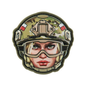 M-Tac - Naszywka Emoji Poland №5 Kobieta - PVC 3D - Camo - 51353605