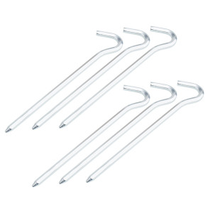 Rockland - Szpilki do namiotu - 18 cm - Heksagonalne - Aluminiowe - 6 szt.