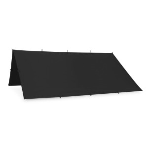 Helikon - Płachta biwakowa Supertarp Small - Odporna na iskry - Nylon - Czarny - PO-SSR-NL-01