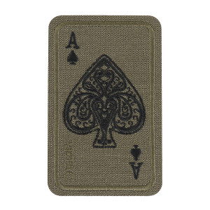 M-Tac - Naszywka Ace Of Spades - Haftowana - Cordura 500D - Zielona - 51324023