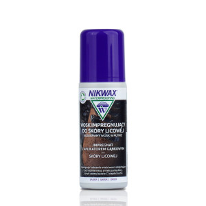 Nikwax - Wosk impregnujący do skóry licowej - Bezbarwny - Aplikator gąbka - 125 ml - 751-POL