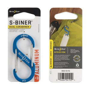Nite Ize - Karabinek S-Biner® Aluminum #3 - Niebieski - SBA3-03-R6