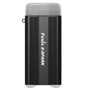 Fenix - Latarka diodowa z powerbankiem 800 mAh E-Spark - Czarna - 039-525