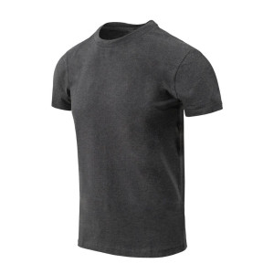 Helikon - T-shirt Slim Organic - Czarny/Szary Melanż - TS-OCS-OS-M1