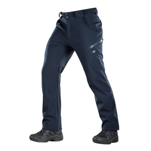 M-Tac - Spodnie taktyczne zimowe Softshell Winter - Dark Navy Blue - 20306015