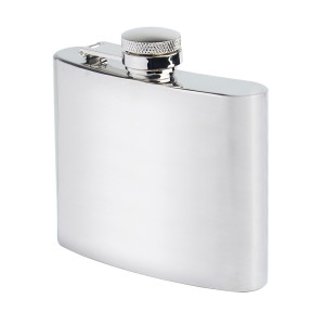 Mil-Tec - Piersiówka ze stali nierdzewnej - 140 ml - Srebrna - 14520018-005