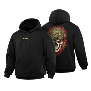M-Tac - Bluza z kapturem Hoodie Worn to the Bone - Czarna - 20554002