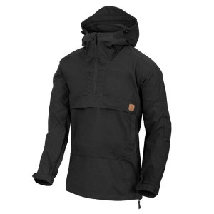 Helikon - Kurtka softshellowa Anorak Woodsman - DuraCanvas - Czarny - KU-WDN-DC-01