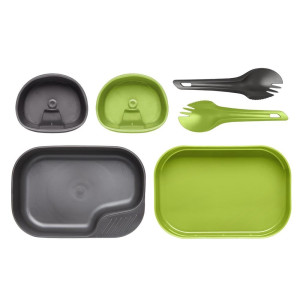 Wildo - Zestaw naczyń turystycznych Camp-A-Box Duo - Light Lime/Dark Grey - SE-CDL-PP-6719A