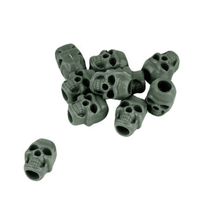 Mil-Tec - Zestaw stoperów Skull - 10 szt. - Oliwkowy - 13458211