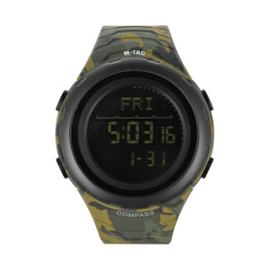M-Tac - Zegarek taktyczny 2166 - LED - 5 ATM - Camo - 50008030
