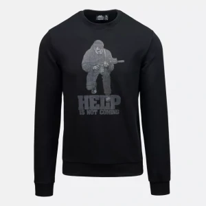 Helikon - Bluza Help is not coming - Unisex - Bawełna - Poliester - Czarny - BL-HIN-CB-01