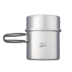 Esbit - Garnek turystyczny z pokrywką - Stal nierdzewna 18/8 - 1000 ml + 475 ml - PT1000ST