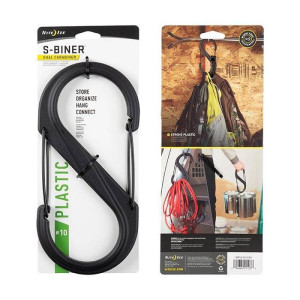 Nite Ize - Karabińczyk S-Biner #10 Plastic Black Gate - Czarny - SBP10-03-01BG