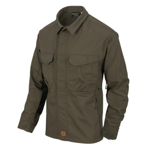Helikon - Koszula bushcraftowa Woodsman - DuraCanvas - Czarny/Taiga Green - KO-WDN-DC-0901A