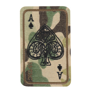 M-Tac - Naszywka Ace Of Spades - Haftowana - Cordura 500D - Kamuflaż - 5364
