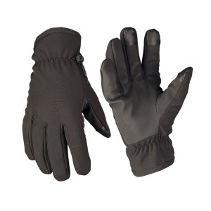 Mil-Tec - Rękawice zimowe Softshell Thinsulate™ - Czarne - 12521302
