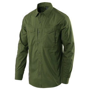 Helikon - Koszula z długim rękawem Defender Mk2 - PolyCotton Ripstop - Pine Green - KO-DF2-PR-1T