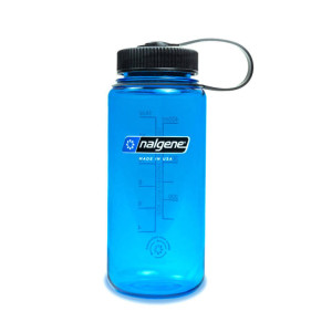 Nalgene - Butelka na wodę 16 oz Wide Mouth Sustain - Gwint 53 mm - 500 ml - Niebieska - 2020-1816