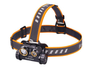 Fenix - Latarka czołówka LED z akumulatorem - 1400 lumenów - Czarna - HM65R