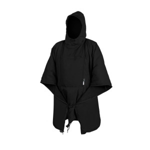 Helikon - Poncho ocieplane Swagman Roll - Windpack - Climashield - Czarne - PO-SMR-NL-01
