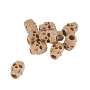 Mil-Tec - Zestaw stoperów Skull - 10 szt. - Coyote - 13458215