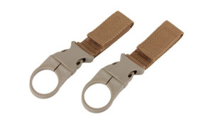 101 Inc. - Uchwyt MOLLE na butelkę - 2 szt. - Coyote - JF007
