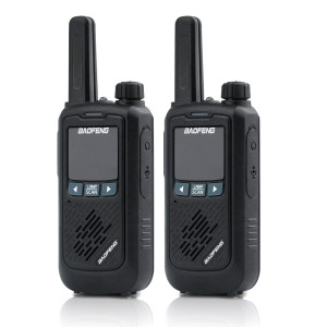 BaoFeng - Zestaw radiotelefonów - 2 sztuki - 16 programów - VOX - Czarne - BF-T17