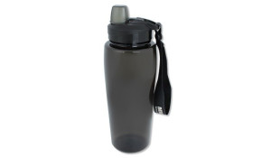 Mil-Tec - Butelka na wodę - 600 ml - Półprzezroczysty czarny - 14519702