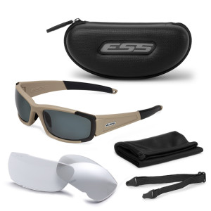 ESS - Okulary balistyczne CDI - Terrain Tan - Przezroczyste / Przyciemniane - 740-0458